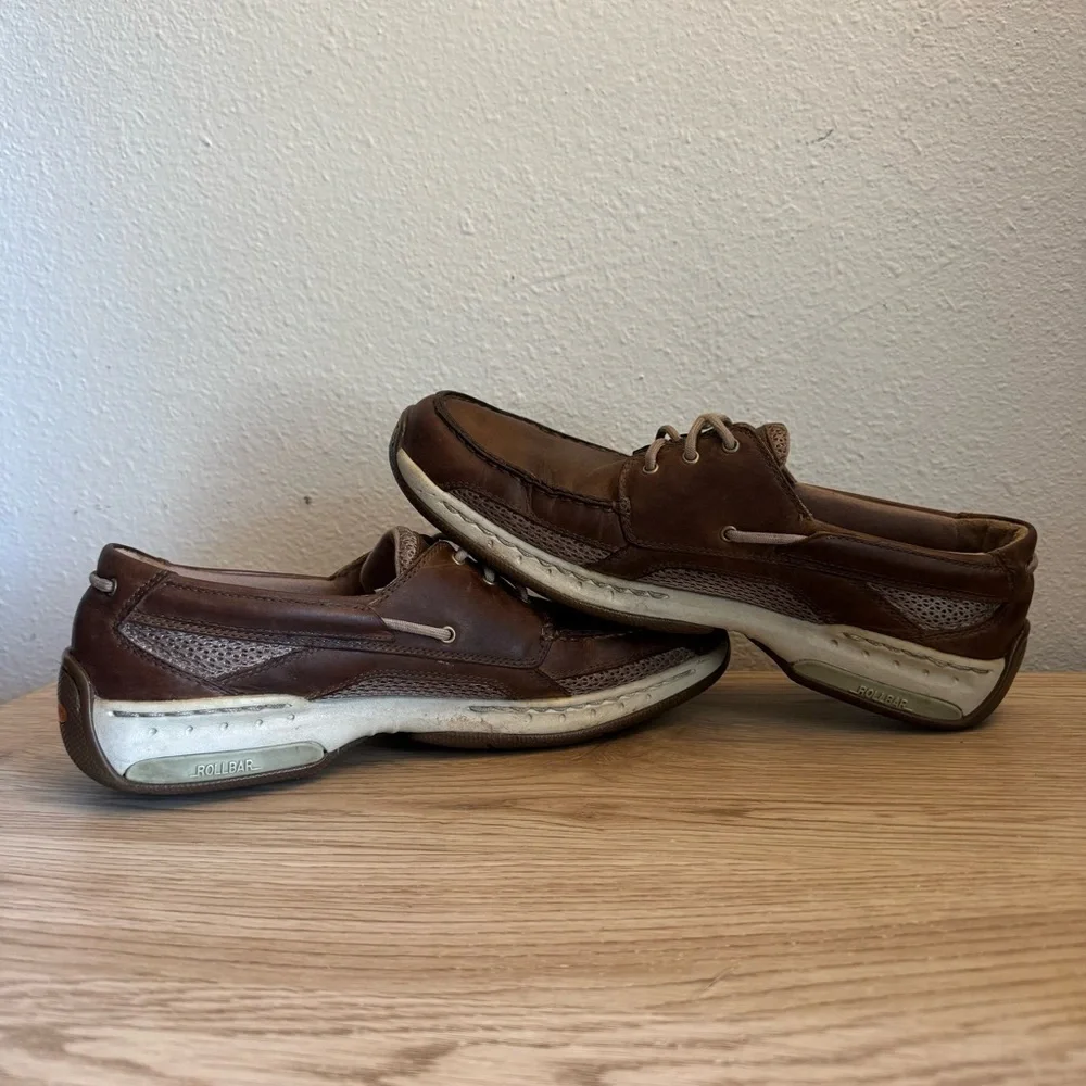 Dunham Brown Leather Dunham Boat Captain Shoes Mens Size 11 B Lace‎ Up Comfort